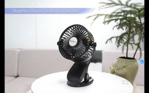 Supermax 2025 USB Rechargeable Table Fan Clip - on Type Portable Mini Desk Fan 360 Degree Rotation Adjustable Clip - on Fan For Student Dormitory