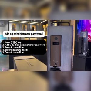 LENOVO Smart Lock U2 for Grill Door Fingerprint Smart Door Lock with Face ID & Password | Digital Lock with Tuya Smart Apps