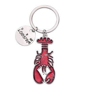 Bandai | Red Lobster Keychain Friends TV Show Themed Keyring Gift for Best Friend Collectible Accessory