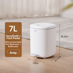 MOLORE | Foot Pedal Large Capacity Covered Trash Bin