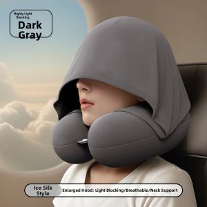 Boicod | Hooded Travel Neck Pillow U-shape