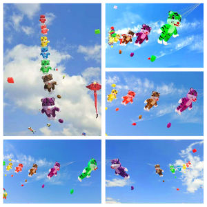 Inflatable kite pendant Tiger kite nylon outdoor toys giant dragon kite string reel animal kite parachute kite papalote kitesurf
