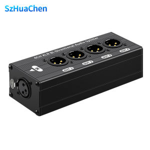 Bộ Chia Tín Hiệu Âm Thanh XLR 1 Trong 4 Đầu Ra Hộp Chia Tín Hiệu Cân Bằng Cổng 635MM Dành Cho Bộ Chuyển Đổi Âm Thanh Đầu Nối Nam-nữ