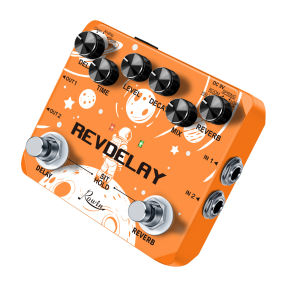 Rowin LTL-05 REVEDELAY Multi-effects Pedal 2 in 1 Stompbox Digital Delay & Plate Reverb Multi‑Mode Synthesizer Guitar Effect