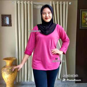 COD Atasan Wanita Dewasa Terbaru Over Size Baju Kaos Terlaris LD 120 Promo Gratis Ongkir