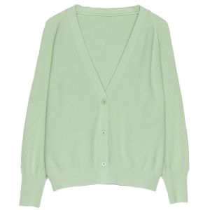 High-End Womens Short Batwing Sleeve Knitted Cardigan Cashmere Light Outerwear Spring Autumn New Style V-Neck Warmth Sweater Coat