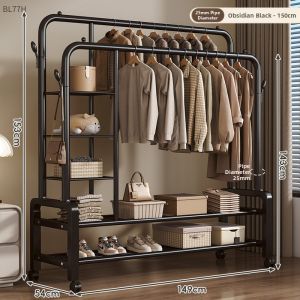ZHUANJIAO | Moveable Indoor Clothes Storage Rack