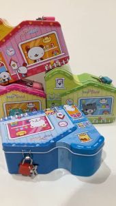 [FREE DUS + BUBBLEWRAP] Coin box Gembok House Home Rumah Kunci + Gembok XLJ S 140 Celengan Bentuk Rumah Motif Animal Panda / Kelinci / Kucing / Bear Unik Lucu Termurah