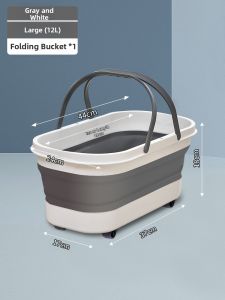 DOLANX | Foldable Sturdy Handheld Large Capacity Water Bucket