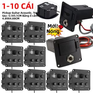 1-10PC Acoustic Guitar Piezo Pickup EQ Tuner Onboard Preamp System Classic Fishman ISYS + Tương Thích Các Bộ Phận Điện Tử Bằng Nhựa