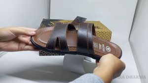 Sandal Kulit Pria Bapak Selop Coklat