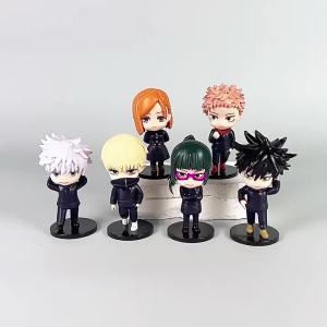 Bandai | 6pcs/set Jujutsu Kaisen Satoru Gojo Yuji Collection Anime Figure Blind Box Creative Personalized Statue Model Surprise Gift Box