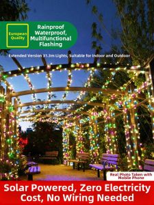 intelamp | Solar Waterproof Colorful Flashing Garden Decorative Light Strings