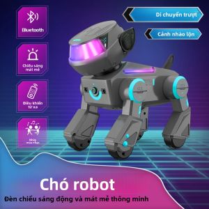 Đồ Chơi Chó Robot Thông Minh LED Có Điều Khiển Từ Xa Nhạc Hiệu Ứng Đặc Biệt & Nhảy Múa Thú Cưng Điện Tử Dành Cho Lứa Tuổi 6-12