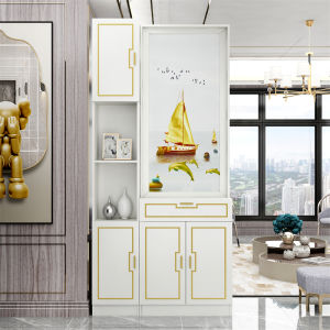 Front Door Hallway Modern Simple and Light Luxury Screen Doorway Living Room Entrance Cabinet Shoe Cabinet Integrated Blocking