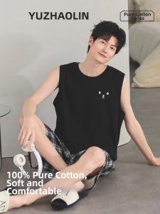 Yuzhaolin | 100% Cotton Sleeveless Vest Pajamas