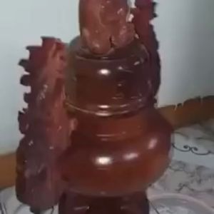 LƯ HƯƠNG-GỖ HƯƠNG CAO CẢ ĐẾ 50CM NGANG 45CM ĐƯỜNG KÍNH LƯ 25CMX25CM