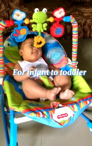 Mythbaby เปลโยกปรับนั่ง เอน นอนได้ มีโมบายเสียง เบาะสั่นได้ ลายน่ารัก