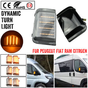 2pcs Dynamic Mirror For Peugeot Boxer Fiat Ducato Citroen Jumper RELAY RAM PROMASTER Light LED Blinker Turn Signal