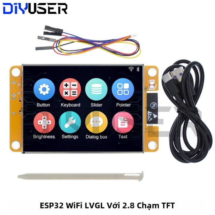 ESP32 Arduino LVGL WiFi & Bluetooth Ban Phát Triển Với 2.8 Inch 240x320 Màn Hình Hiển Thị Thông Minh Cảm Ứng LCD TFT Module WROOM