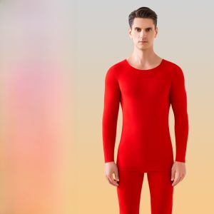 Thickened Warm Underwear Set Red Color for Men And Women Snake Year Design Winter Professional Marriage Home Clothes SNOW FLYING