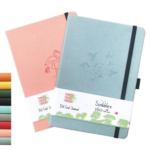 BUKE A5 Size Dotted Journal Drawing Sketchbook-160gsm Paper Inner Pocket Numbered 160 Pages 5x5mm DOT GRID Notebook