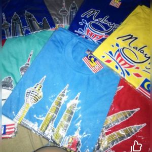 KAOS TSHIRT MOTIF MALAYSIA KUALA LUMPUR PETRONAS