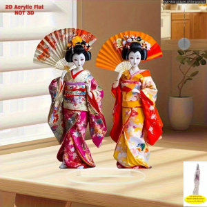 1PCS Traditional Japanese Female Prostitute Home Decoration Statue Office Decoration Japanese Festival Theme Party Decoration