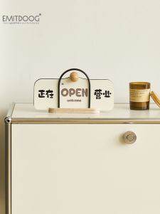 Emitdoog Creative Home Decorative Clock Living Room TV Cabinet Desktop Display Wooden Handcrafted Semi-Handmade Living Room