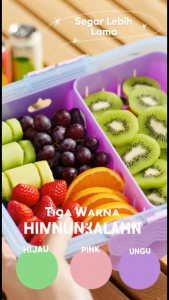 Kontainer Kulkas Tempat Penyimpanan Kotak CJ13 dengan Sekat dan Tutup Tersegel Cegah Kebocoran Material Food Grade Hemat Ruang Transparan