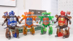Childrens creative transformation soda samurai robot toys for boys and girls gifts Brithday gift