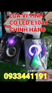 Loa vi tính 2.0 chính hãng E1046 led nháy bảo hành 12 tháng