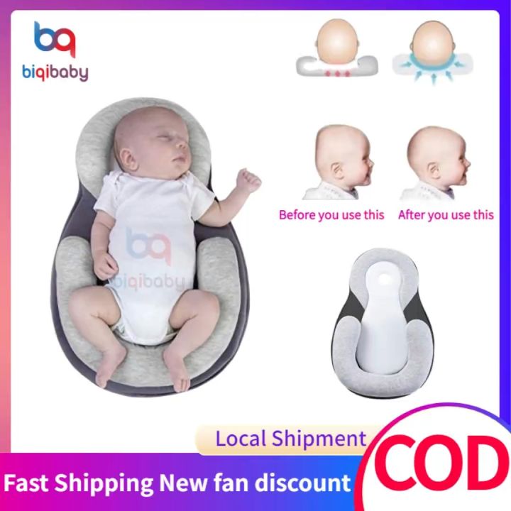 Baby Safety Pillow Newborn Baby Sleep Positioner Pillow Flat Infant