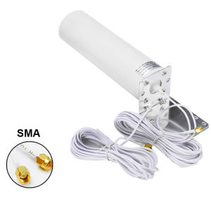 4G LTE 5G MIMO Antenna Outdoor Waterproof Aerial SMA Male CRC9 TS9 Connector With Dual 5M Meter Extension Cable for Router Modem