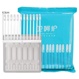 72PCS Disposable Sticky Ear Swabs Soft Silicone Ear Cleaning Sticks Adult Kid Ear Swabs Pick Adhesive Sticks Ear Wax Removal Tool