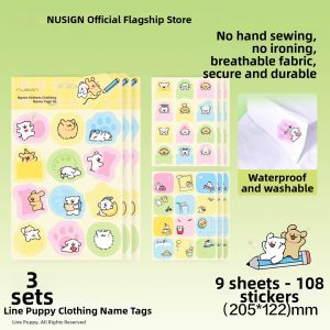 Nusign | Waterproof Breathable Wash-Resistant No-Sew No-Iron Name Tags