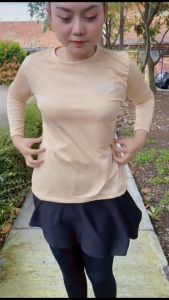 Kaos KLS Baselayer Manset Olahraga Wanita Lengan Panjang