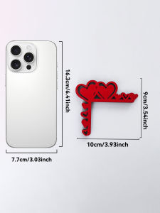 Love Heart Monitor Decor Red Wooden Desktop Ornaments Valentines Day Office Home Screen Decoration Romantic Party Supplies Gift