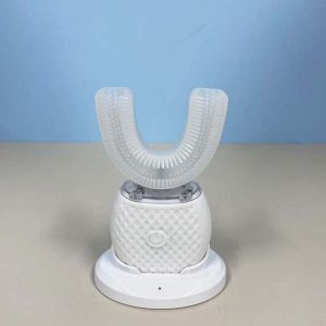 แปรงสีฟันไฟฟ้าอัลตราโซนิกแบบชาร์จไฟได้ ระบบสั่นสะเทือนแบบหมุน ชุดอุปกรณ์ดูแลสุขภาพฟันอัจฉริยะ พกพาสะดวก