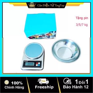 Cân Điện Tử Mini Nhà Bếp - Cân Inox XF-03 : 3kg 5kg & 7kg ( Bảo Hành 12 Tháng )