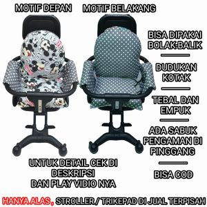 BANTALAN atau ALAS TRIKE PAD SEGI EMPAT DUDUKAN KOTAK kereta dorong stroler bayi trike stroller Cocok Untuk berbagai Jenis Trikepad