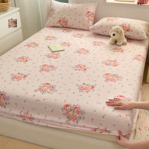 Dansunreve ผ้าปูที่นอนผ้าฝ้าย 100% 800tc 360 มุมพอดีไม่เปลี่ยน 3 ฟุต 3.5 ฟุต 5 ฟุต 6 ฟุต 6.5 ฟุต ดอกไม้ ผ้าปูที่นอน ระบายอากาศ