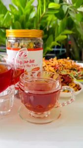 Trà gạo lứt Đông trùng hạ thảo - Hỗ trợ giảm cân an toàn tự nhiên chống lão hoá làm đẹp da hộp 700g - Yến Beauty