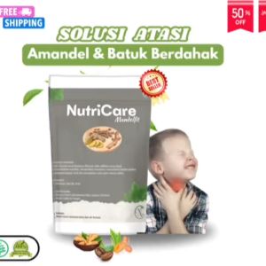 Nutricare obat amandel dan batuk berdahak anak2 orang dewasa herbal tonsil gatal tenggorokan 5 pcs