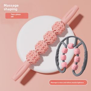 Leg Massager for Slimming Thighs And Calves Muscle Relaxing Ring Shaped Clip Leg Roller Meridian Unblocking Massage Device