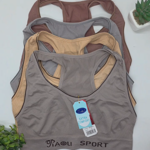 ISWA Miniset Piaoli Sport Bra Miniset Wanita Dewasa Rajut Tali Silang Isi 3pcs 6pcs Bahan Adem Bh