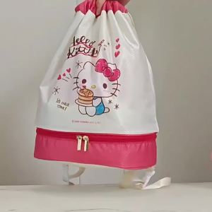 Sanrio | Storage Bag Sports Outdoor Storage Swimming Bag Dry Wet Separation Portable Travel Outdoor Travel Waterproof Bag