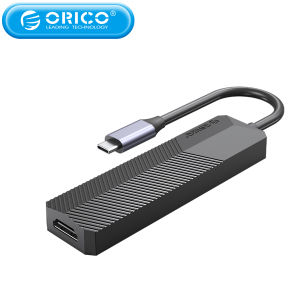 ORICO USB HUB Type C to HDMI-compatible PD USB 3.0 SD TF Adapter 6 in 1 Type C Dock Splitter for Laptop Accessories