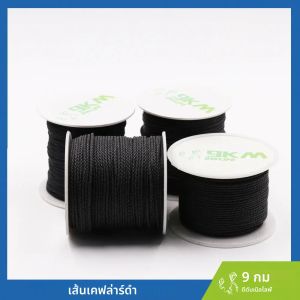 50Lbs-2000Lbs สีดํา Kevlar Line Braided Fishing Assist Line แรงดึงสูงยุทธวิธีเชือก KiteRefractory Backpacking สายไฟ