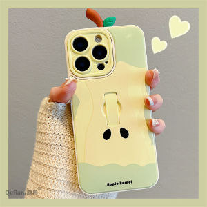 Fresh Graffiti Apple Core Phone Case for Apple 16 iPhone 15 pro Max New Model 14 Ring Holder Stand 13 Internet Famous pro High End Small Niche 17 Super Cute Anti Fall